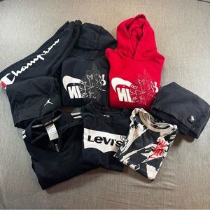 Nike Jordan Adidas Boys Clothing Youth Sm Shorts T-Shirts Hoodie Zip Up 8 Piece